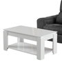 Hanah Home Mesa de Centro Shelf - Shiny White